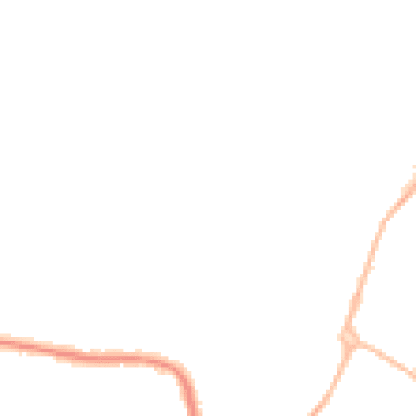 Night-time road noise heatmap for WR3 8QD