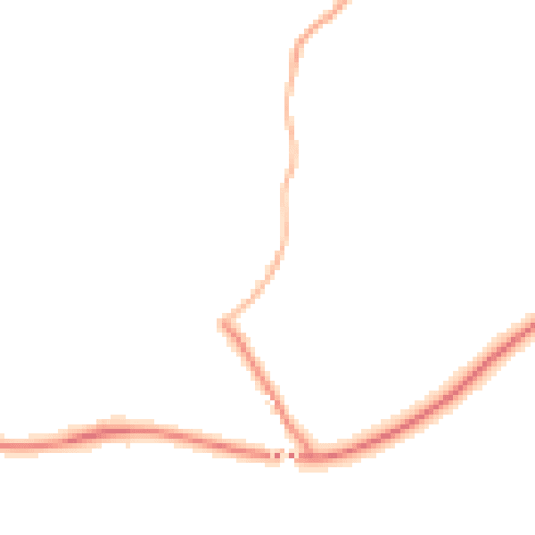 Night-time road noise heatmap for WR6 5PL
