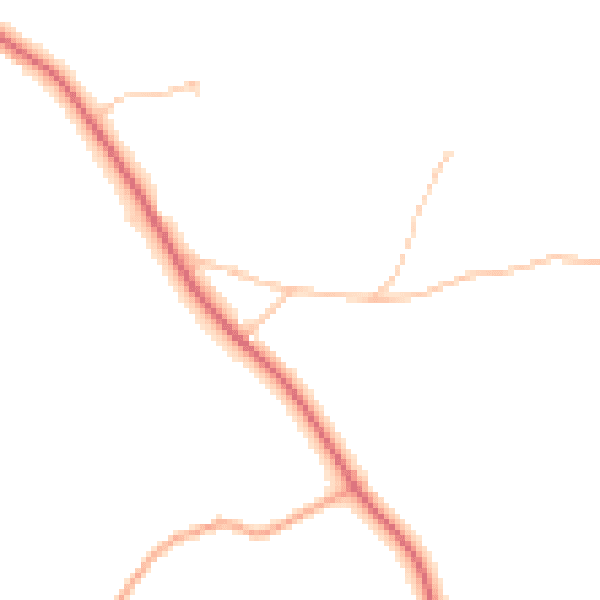 Daytime road noise heatmap for WR6 6AF