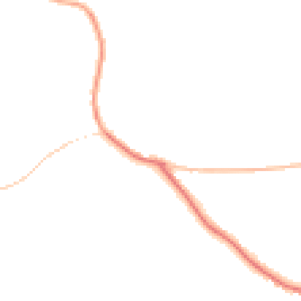 Night-time road noise heatmap for WR6 6HN