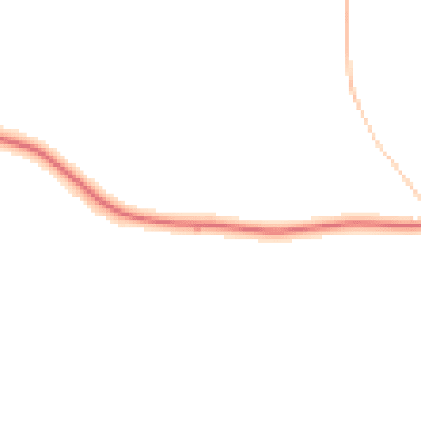 Night-time road noise heatmap for WR6 6LX