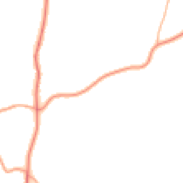Daytime road noise heatmap for WR6 6QH