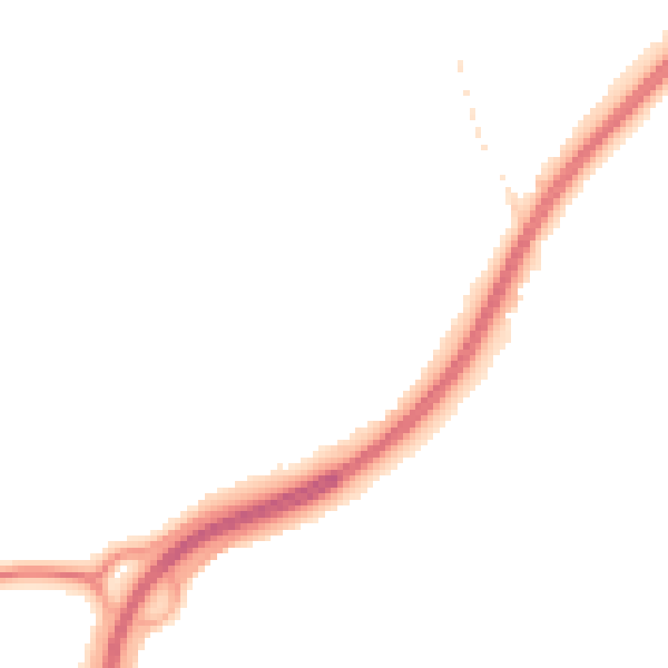 Night-time road noise heatmap for WR9 0DN