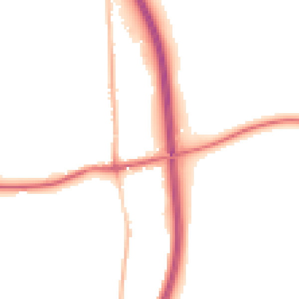 Night-time road noise heatmap for WR9 0DQ