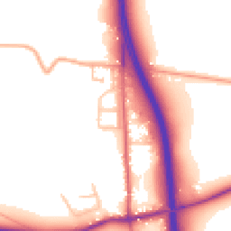 Daytime road noise heatmap for WR9 0DZ