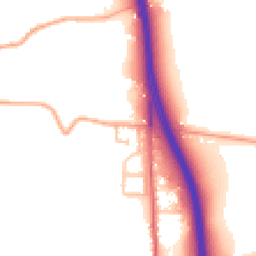 Daytime road noise heatmap for WR9 0EF