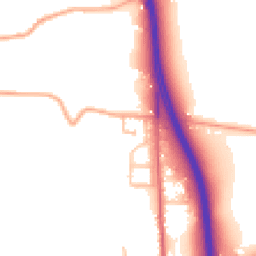 Daytime road noise heatmap for WR9 0EG