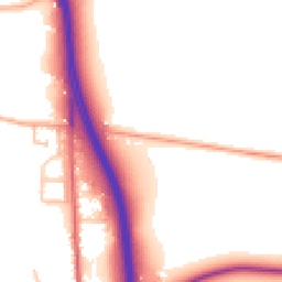 Daytime road noise heatmap for WR9 0EJ