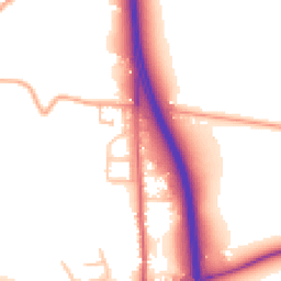 Daytime road noise heatmap for WR9 0EL