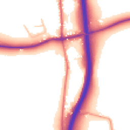 Daytime road noise heatmap for WR9 0EP