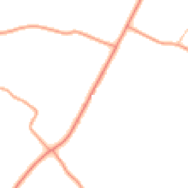 Daytime road noise heatmap for WR9 0NW