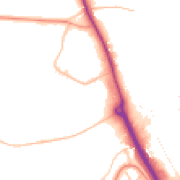 Daytime road noise heatmap for WR9 0QE