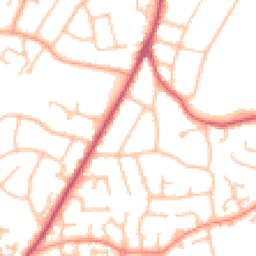 Daytime road noise heatmap for WR9 7DF