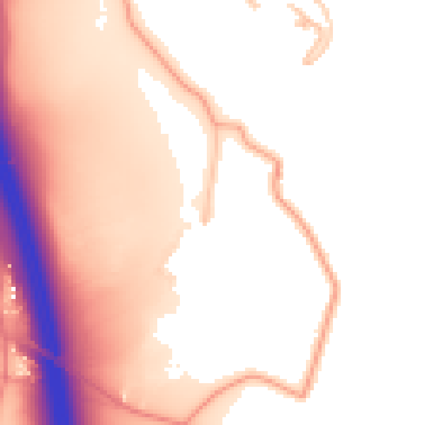 Daytime road noise heatmap for WR9 7DP