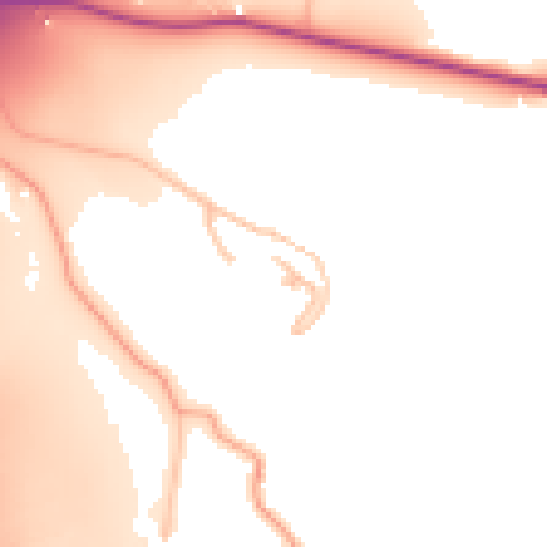 Daytime road noise heatmap for WR9 7EU