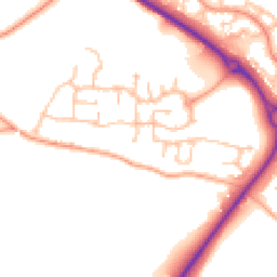 Daytime road noise heatmap for WR9 7JG