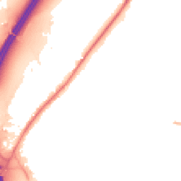 Night-time road noise heatmap for WR9 7JW