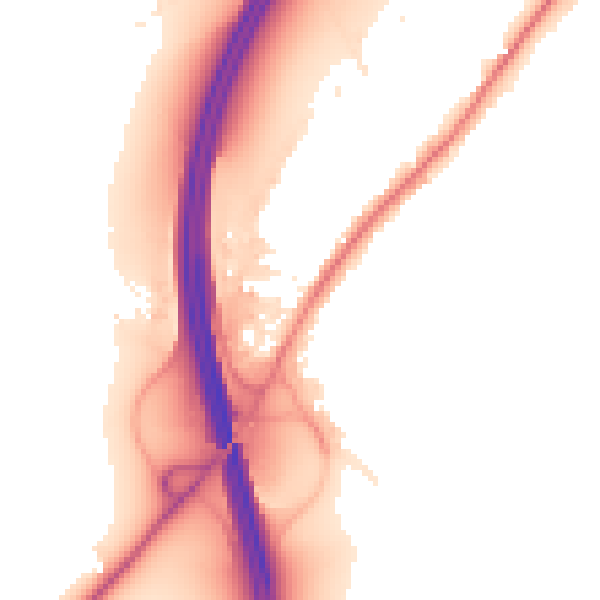 Night-time road noise heatmap for WR9 7PA