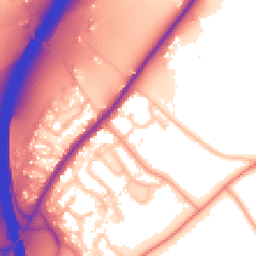 Daytime road noise heatmap for WR9 7PQ