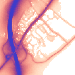 Daytime road noise heatmap for WR9 7PU
