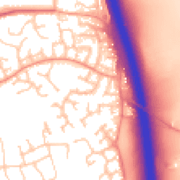 Daytime road noise heatmap for WR9 7RJ
