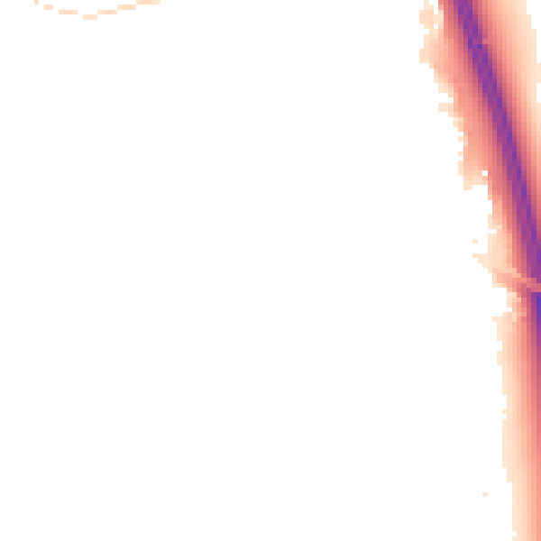 Night-time road noise heatmap for WR9 7SQ