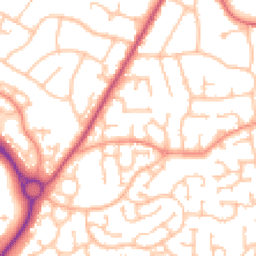 Daytime road noise heatmap for WR9 7SW