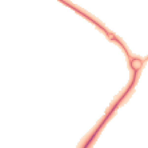 Night-time road noise heatmap for WR9 7TF