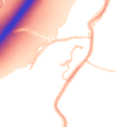 Daytime road noise heatmap for WR9 7TG