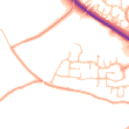 Daytime road noise heatmap for WR9 7UN