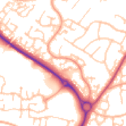 Daytime road noise heatmap for WR9 8DD