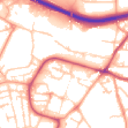 Daytime road noise heatmap for WR9 8EY