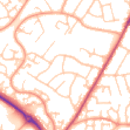 Daytime road noise heatmap for WR9 8NP