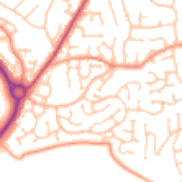 Daytime road noise heatmap for WR9 8PJ