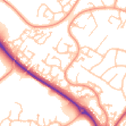 Daytime road noise heatmap for WR9 8TS
