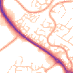 Daytime road noise heatmap for WR9 8TY