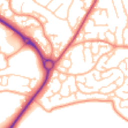 Daytime road noise heatmap for WR9 8UJ