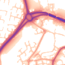 Daytime road noise heatmap for WR9 9AR