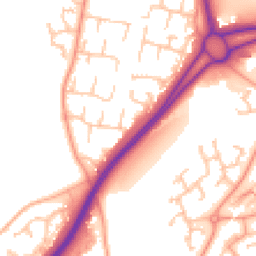 Daytime road noise heatmap for WR9 9HE