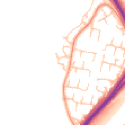 Daytime road noise heatmap for WR9 9JB