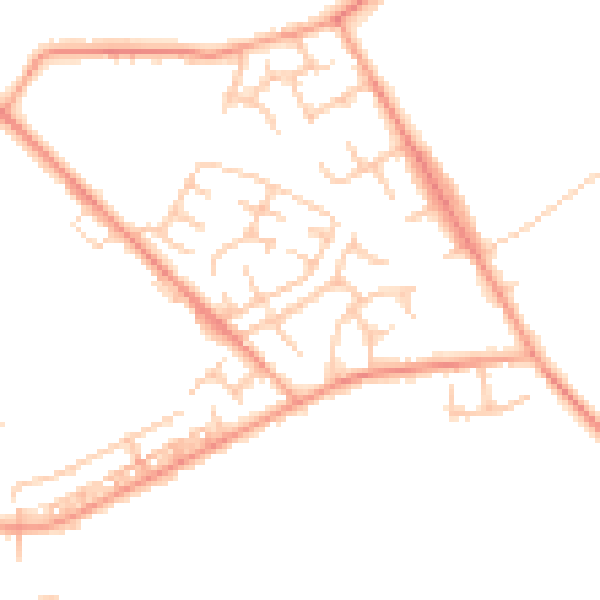 Daytime road noise heatmap for WS12 0FB
