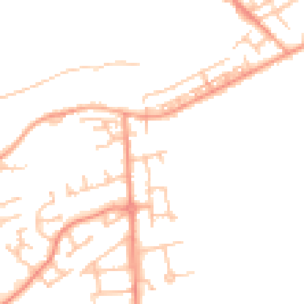 Daytime road noise heatmap for WS12 0FP