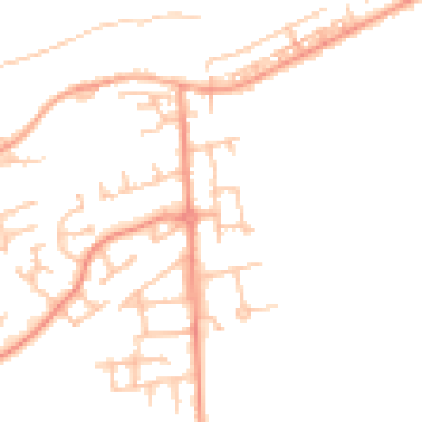 Daytime road noise heatmap for WS12 0FR