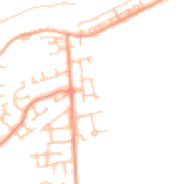 Daytime road noise heatmap for WS12 0FU
