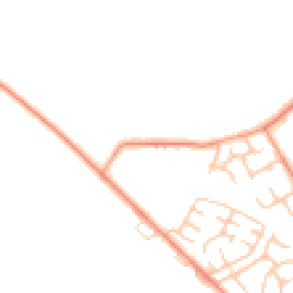 Daytime road noise heatmap for WS12 0PH