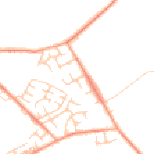 Daytime road noise heatmap for WS12 0PP