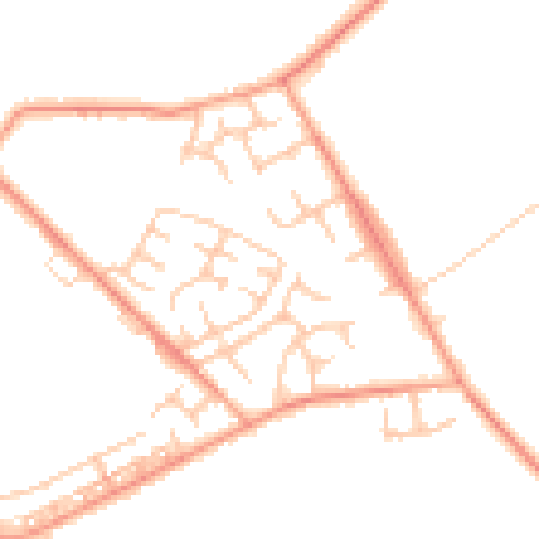Daytime road noise heatmap for WS12 0RZ