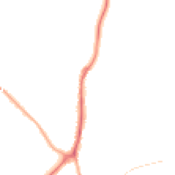 Night-time road noise heatmap for WS12 1BA