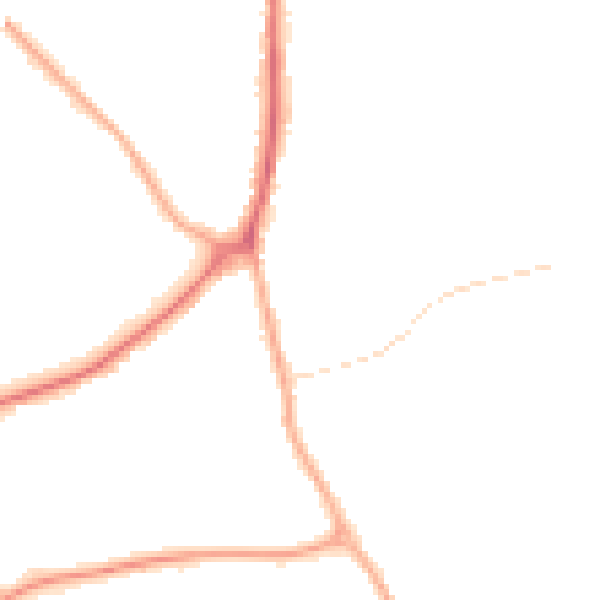 Night-time road noise heatmap for WS12 1DQ