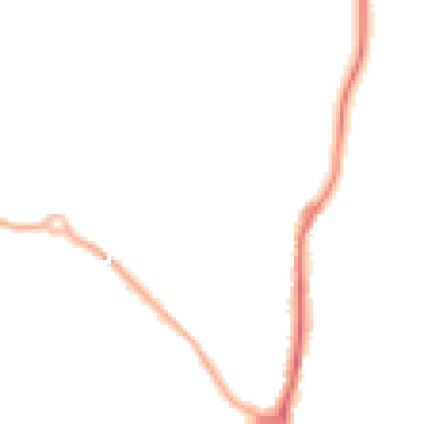 Night-time road noise heatmap for WS12 1DX